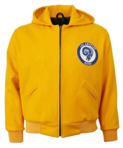 1950 Los Angeles Rams Yellow Wool Hooded Jacket