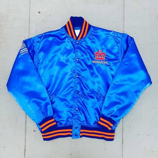 1991 London Monarchs Spellout Bomber Jacket