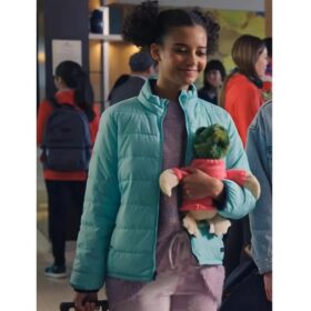 1UP Madison Baines Puffer Blue Jacket