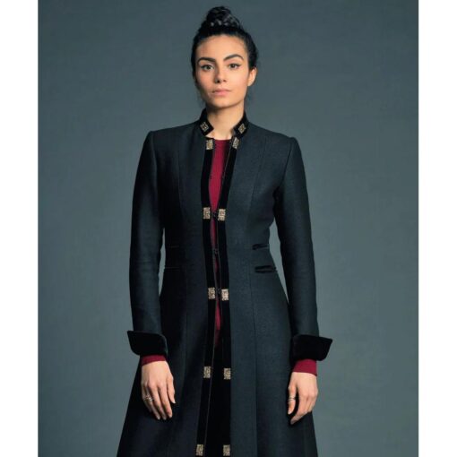 A Discovery Of Witches Aiysha Hart Black Wool Coat