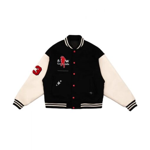 A Few Good Kids Ceo Baseball Varsity Black Jacket