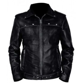 A Long Way Down Aaron Paul Biker Leather Jacket
