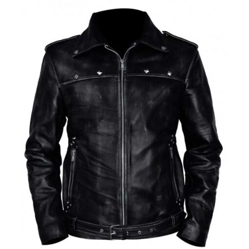 A Long Way Down Aaron Paul Biker Leather Jacket
