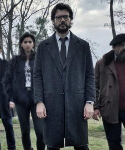 Alvaro Morte Money Heist Black Coat