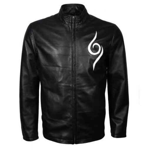 Anbu Naruto Black Leather Jacket