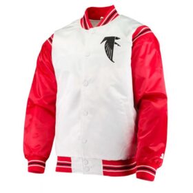 Atlanta Falcons Red and White Starter Satin Jacket