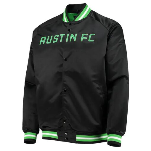 Austin Fc Black Satin Jacket
