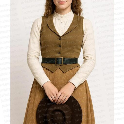 Faith Hill 1883 Brown Vest