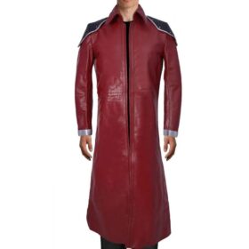 Genesis Rhapsodos FF VII Burgundy Leather Coat