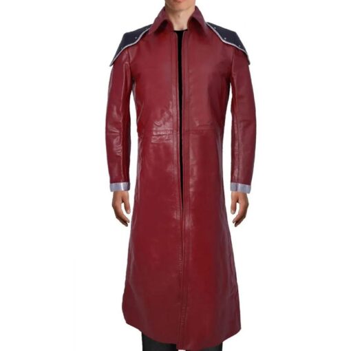 Genesis Rhapsodos Ff Vii Burgundy Leather Coat