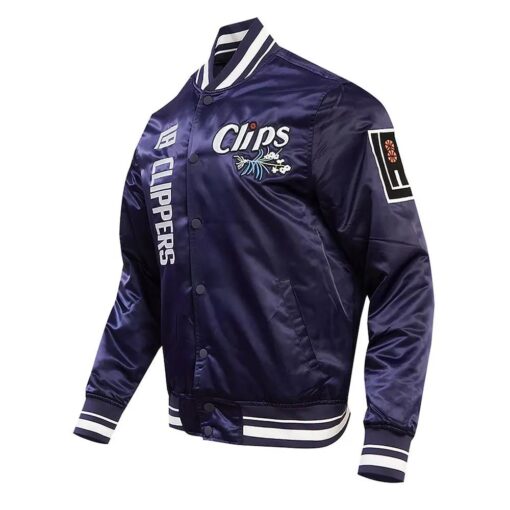 La Clippers 2023/24 City Edition Navy Satin Jacket