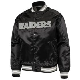 Las Vegas Raiders Bomber Lightweight Black Jacket