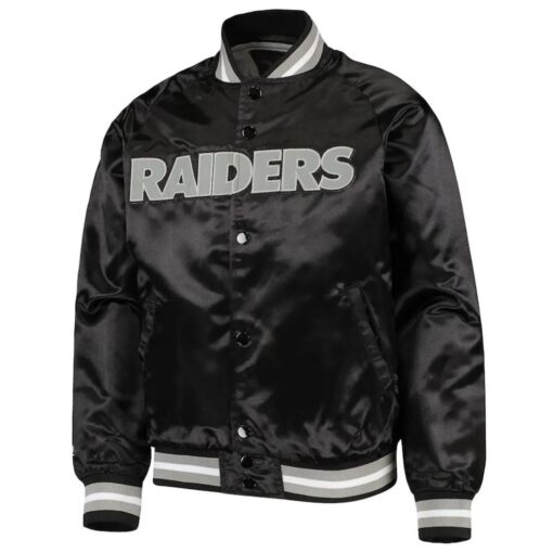 Las Vegas Raiders Bomber Lightweight Black Jacket