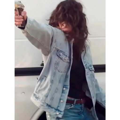 Lena Headey 9 Bullets Blue Jacket