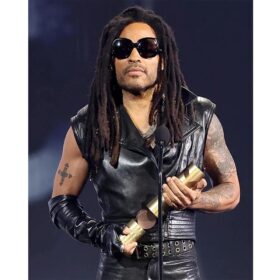 Lenny Kravitz 2024 People’s Choice Awards Leather Vest