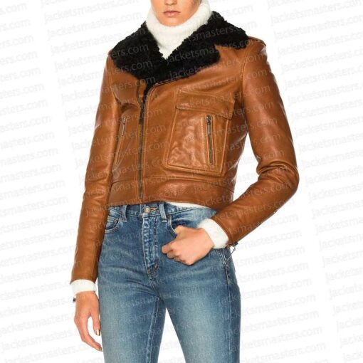 Lisa Barlow Real Housewives Of Salt Lake City Shearling Leather Jacket
