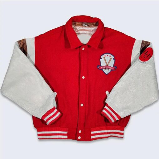 Louisville Slugger 80’S Red And Cream Varsity Jacket