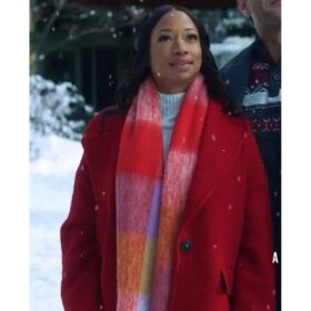 Monique Coleman A Christmas Dance Reunion Wool Coat