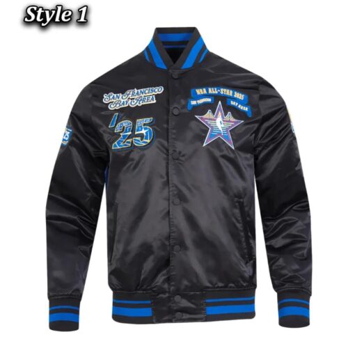 Nba All Star 2025 Classic Rib Satin Jacket