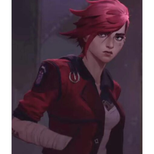 Red Arcane Vi Leather Jacket