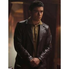Riverdale Season 05 Michael Consuelos Brown Leather Blazer