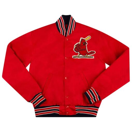St. Louis Cardinals 1990’S Varsity Red Satin Jacket