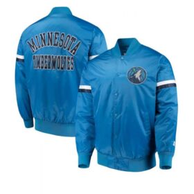 Starter Minnesota Timberwolves Bomber Blue Jacket