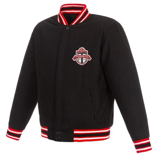 Toronto Fc Black Varsity Wool Jacket