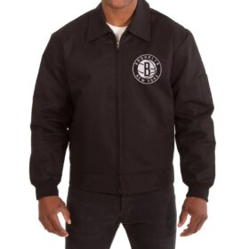 Workwear Brooklyn Nets Cotton Black Jacket